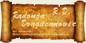 Radonja Dragucanović vizit kartica